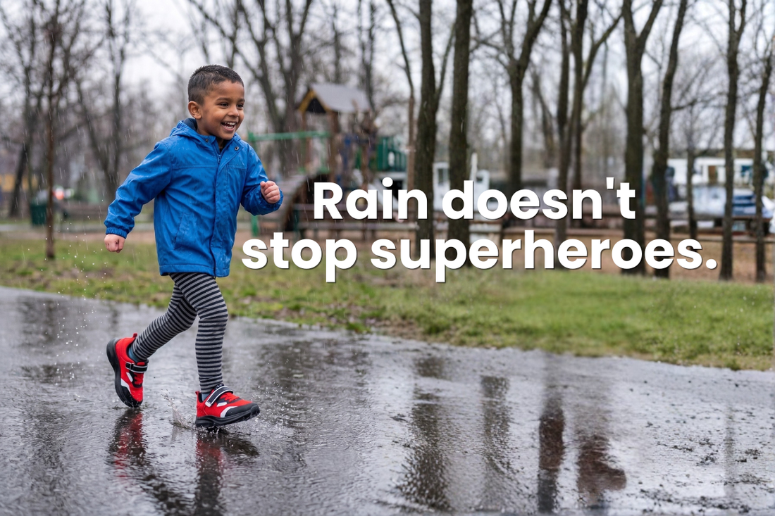 Rain doesn't stop superheroes